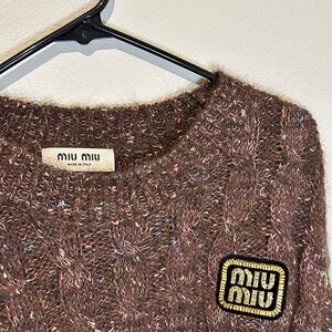 Miu Miu Multicolor Speckled Sweater
